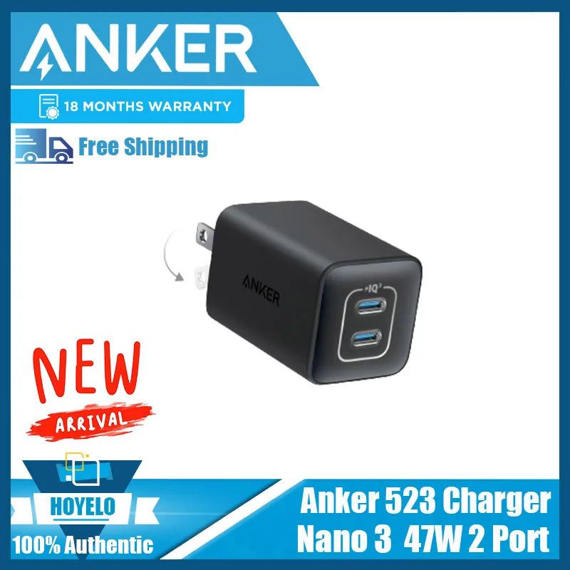 Anker USB C Charger 40W/47W 521 Charger (Nano Pro) PIQ 3.0 Durable Compact Fast Charger