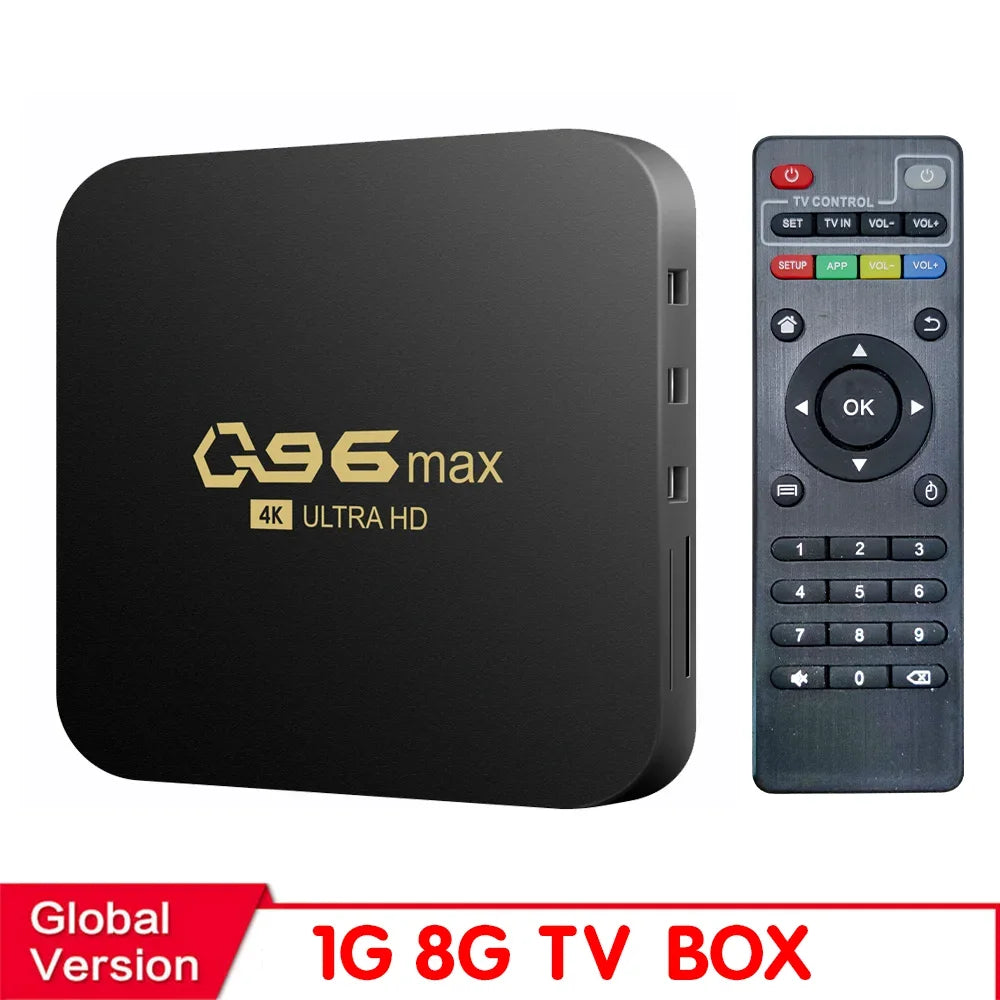 HONGTOP WIFI 4K Q96 MAX Smart TV Box 2.4/5G Set-top Box Android 10.0 Media Player Android Quad Core Smart TV Box Media Player