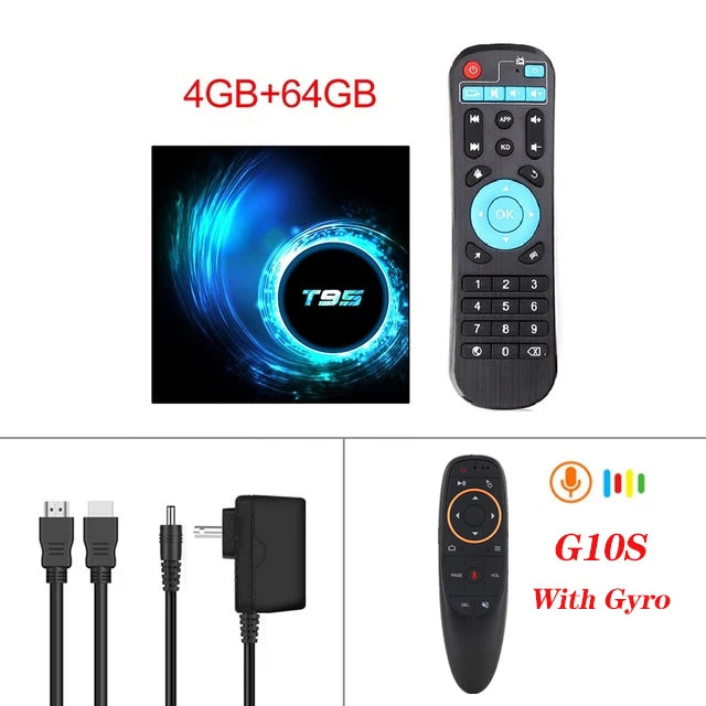 Smart TV Box 2024 T95 Plus HD 6K Android 10 Allwinner H616 4GB 64GB 128GB Dual Wifi Media Player PK X96Max Plus H96 Set Top Box