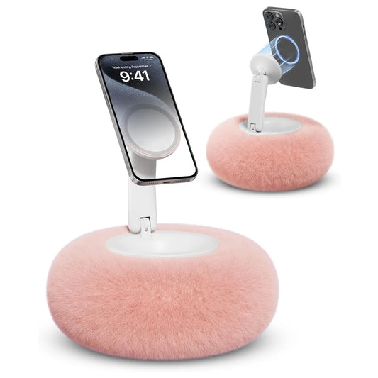 GUANQU Plush Pillow Magnetic Phone Bracket  Adjustable Angle Desktop Stand For Live Straming Video Chat Tiktok smartphone Holder