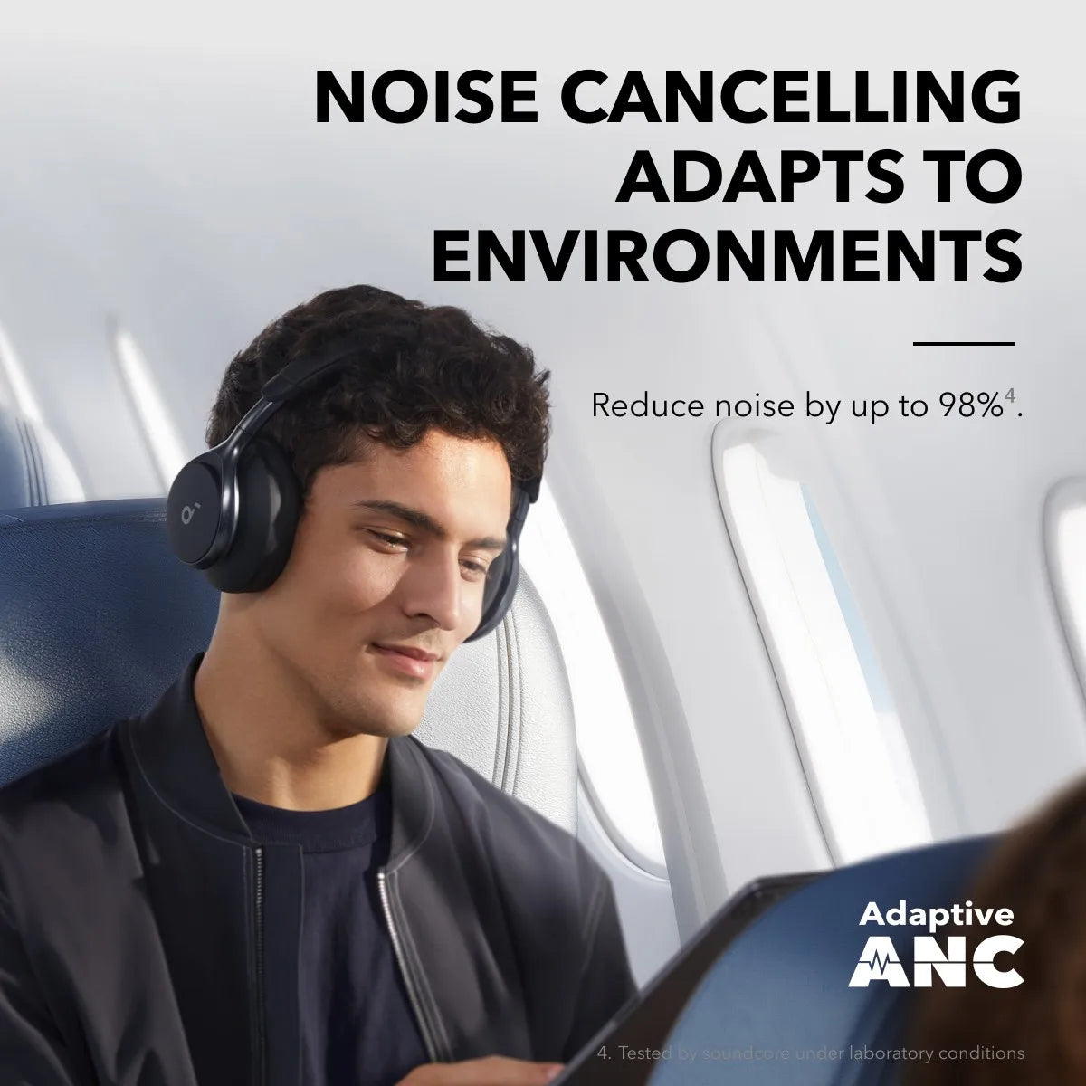 Soundcore by Anker Space One Active Noise Cancelling Headphones Wireless Bluetooth Headphones Wireless Bluetooth Headset