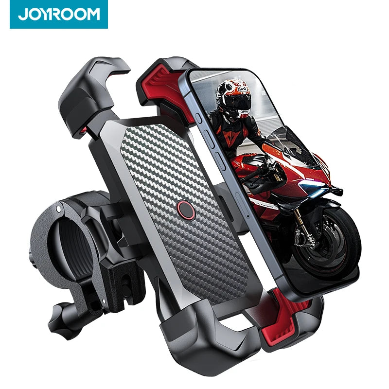 Joyroom Bike Phone Holder 360° View Universal Bicycle Phone Holder for 4.7-7 inch Mobile Phone Stand Shockproof Bracket GPS Clip