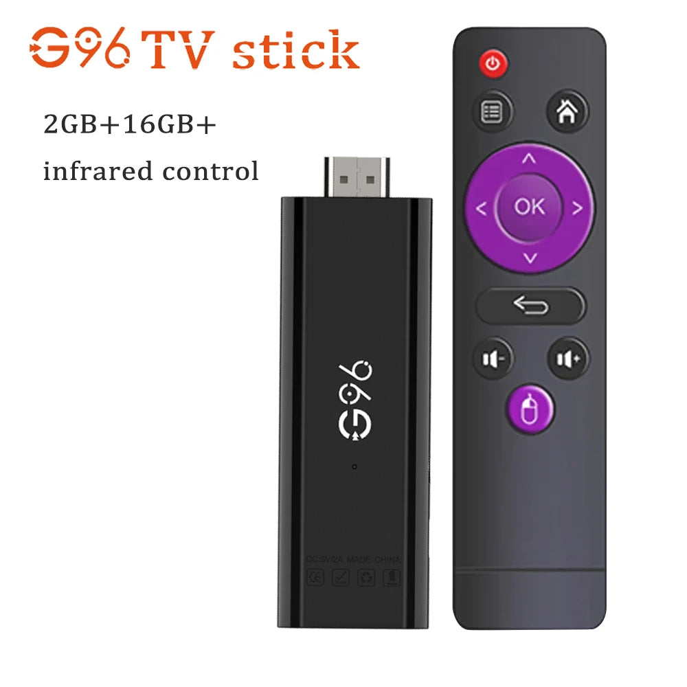 Android13.0 Mini 8K HDR10+ Smart TV Stick BT Voice Assistant AllwinnerH313 Quad Core Cortex A53 G96 ATV Media Player2GB16GB Q6