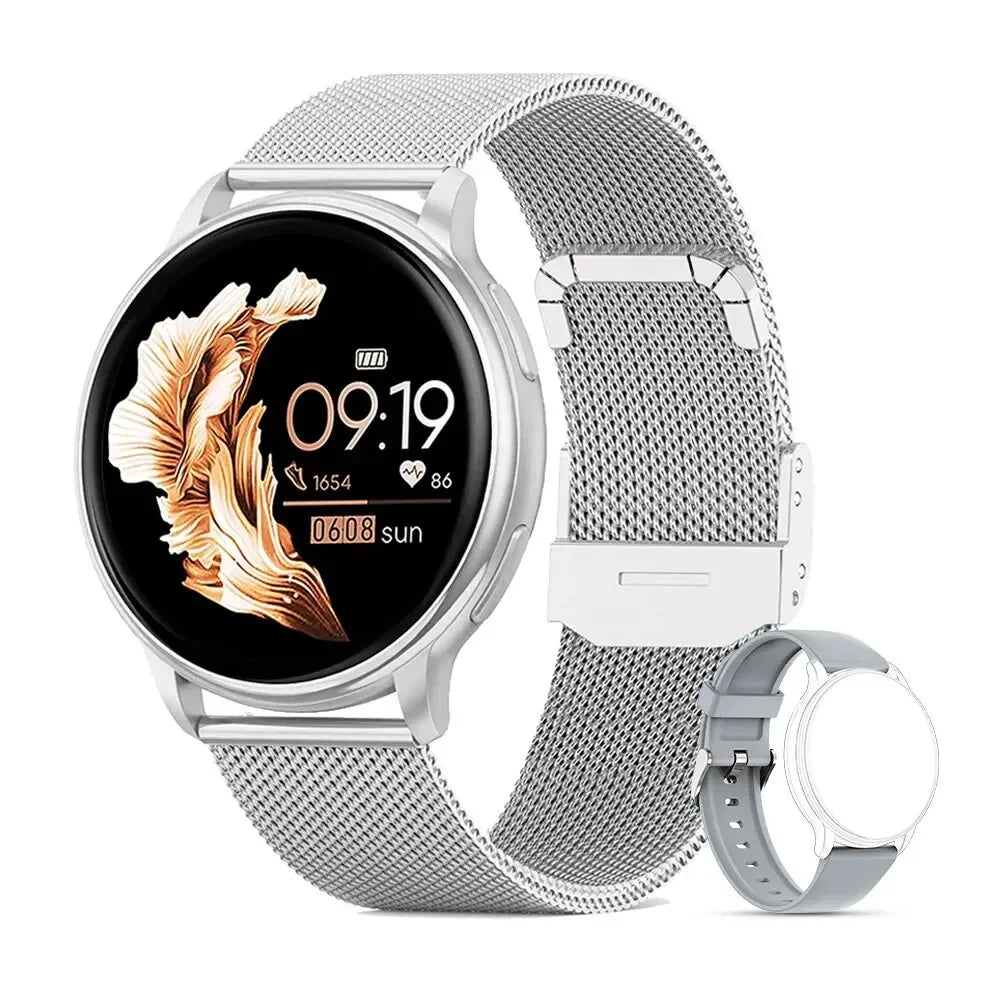 Bluetooth Call Smart Watch Women Custom Dial Steel Watches Men Sports Fitness Tracker Heart Rate Smartwatch  Android IOS G35