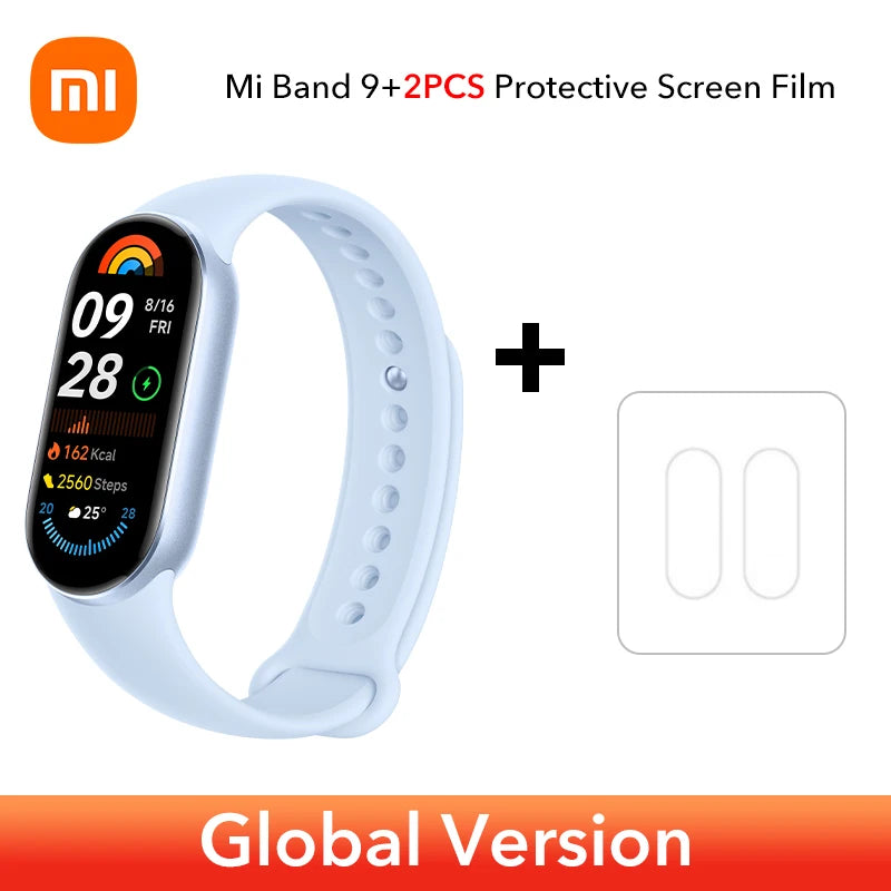 Global Version Xiaomi Smart Band 9 1.62'' AMOLED display Up to 21-day battery life* rate and SpO₂ monitoring* 150+ sports modes