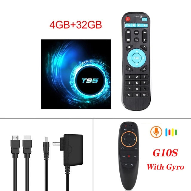 Smart TV Box 2024 T95 Plus HD 6K Android 10 Allwinner H616 4GB 64GB 128GB Dual Wifi Media Player PK X96Max Plus H96 Set Top Box