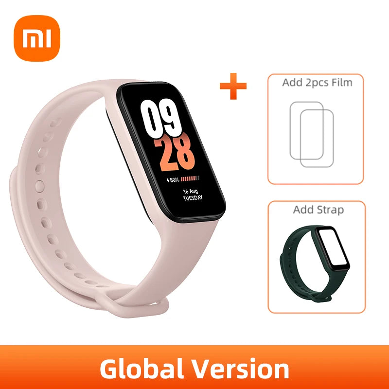 In stock Xiaomi Smart Band 8 active Global Version 1.47'' Advanced Sleep Fitness Tracking 50+Sport Modes 14Days Battery Bluetoot