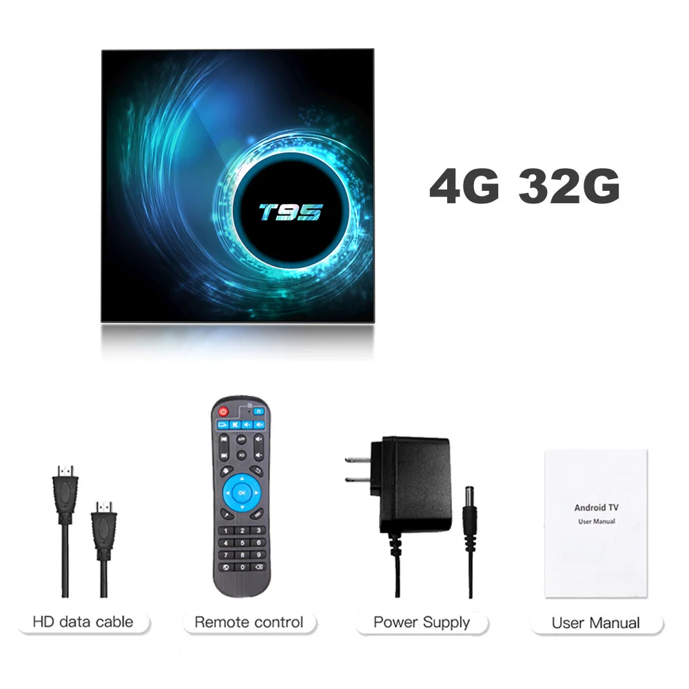 Smart TV Box 2024 T95 Plus HD 6K Android 10 Allwinner H616 4GB 64GB 128GB Dual Wifi Media Player PK X96Max Plus H96 Set Top Box