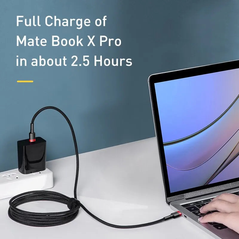 Baseus USB Type C To USB C Cable For iPhone 16 15 100W PD Fast Charging Charger Cord For Macbook Xiaomi Samsung Type-C Cable