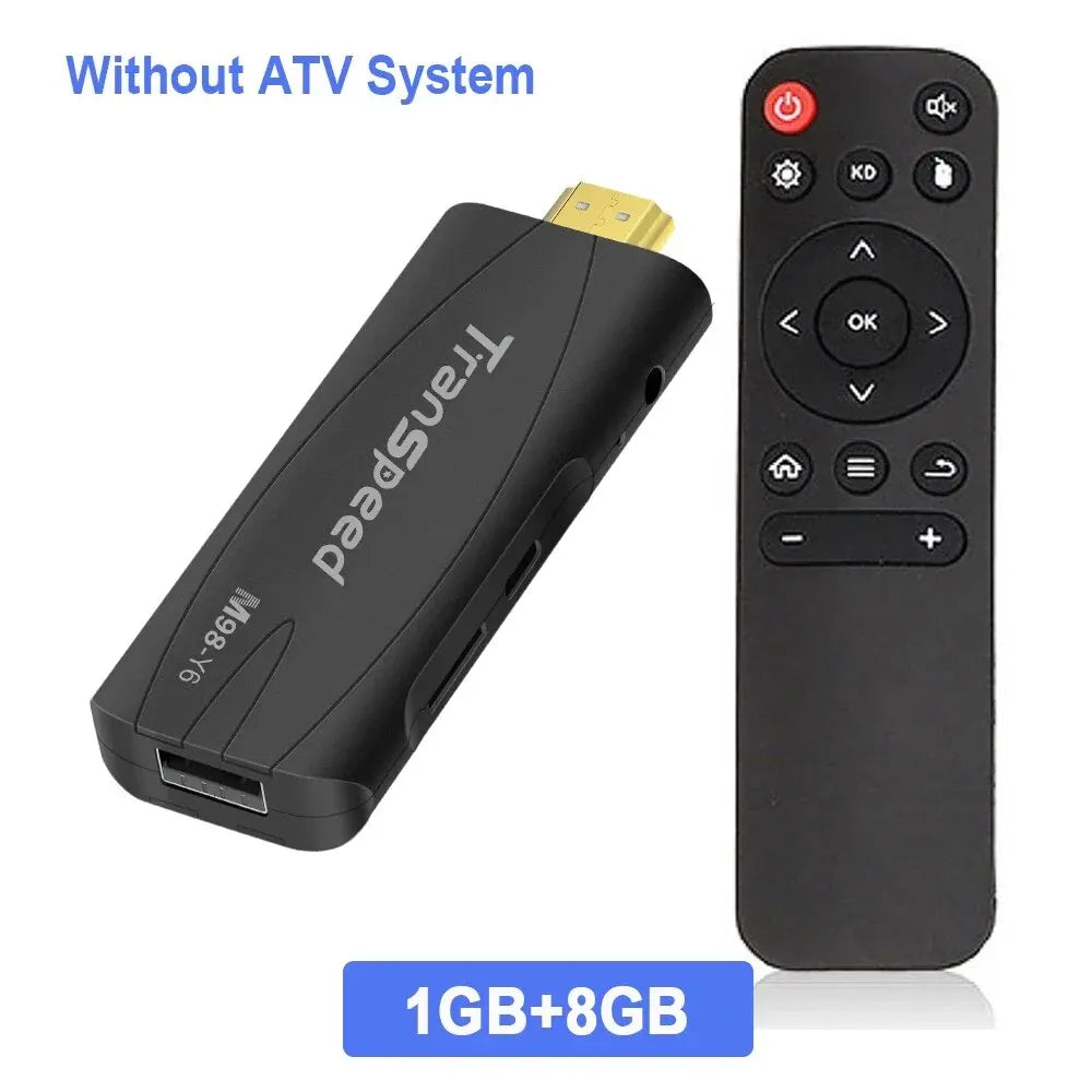 Transpeed TV Stick Android 13 ATV With TV App 4K 3D TV Box 2.4G&5G Voice Assistant Control