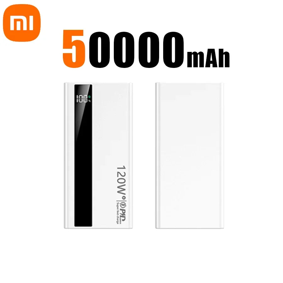 Xiaomi 120w Super Fast Charging Battery 200000mah Power Bank High Capacity Digital Display Power Bank For Iphone Samsung Gift