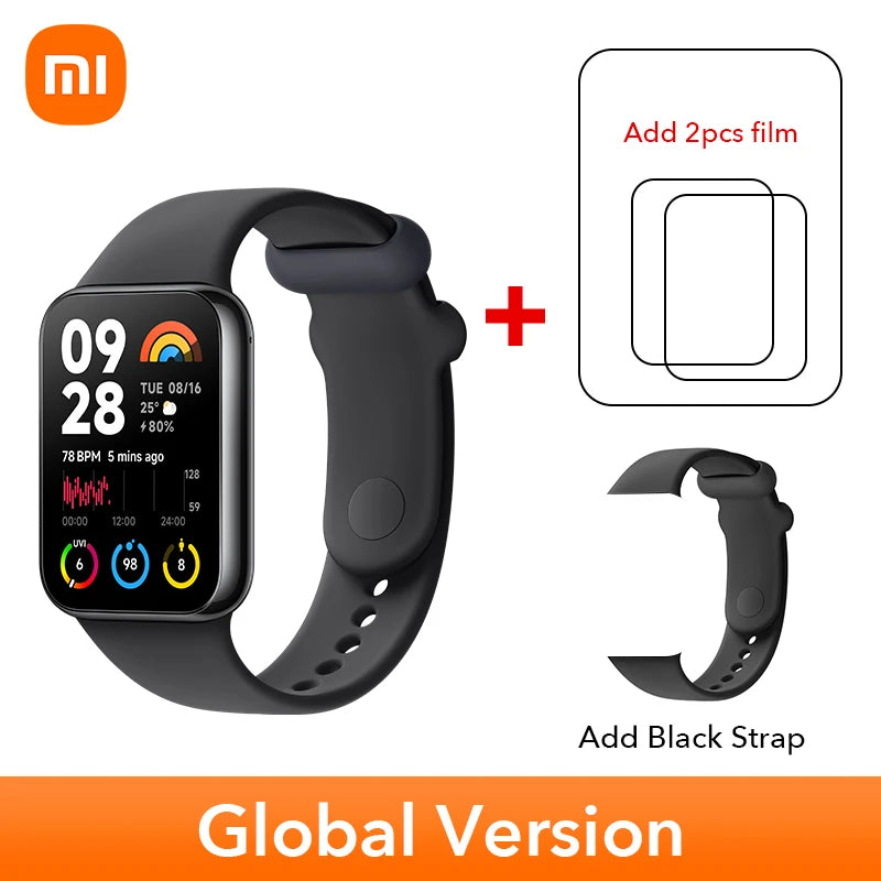 World Premiere Global Version Xiaomi Smart Band 8 Pro 1.74” AMOLED display Built-in Up to 14-day battery life Smart Band