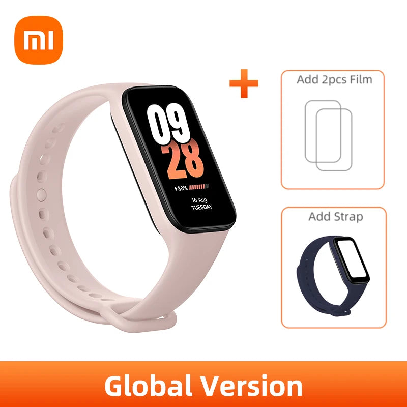 In stock Xiaomi Smart Band 8 active Global Version 1.47'' Advanced Sleep Fitness Tracking 50+Sport Modes 14Days Battery Bluetoot