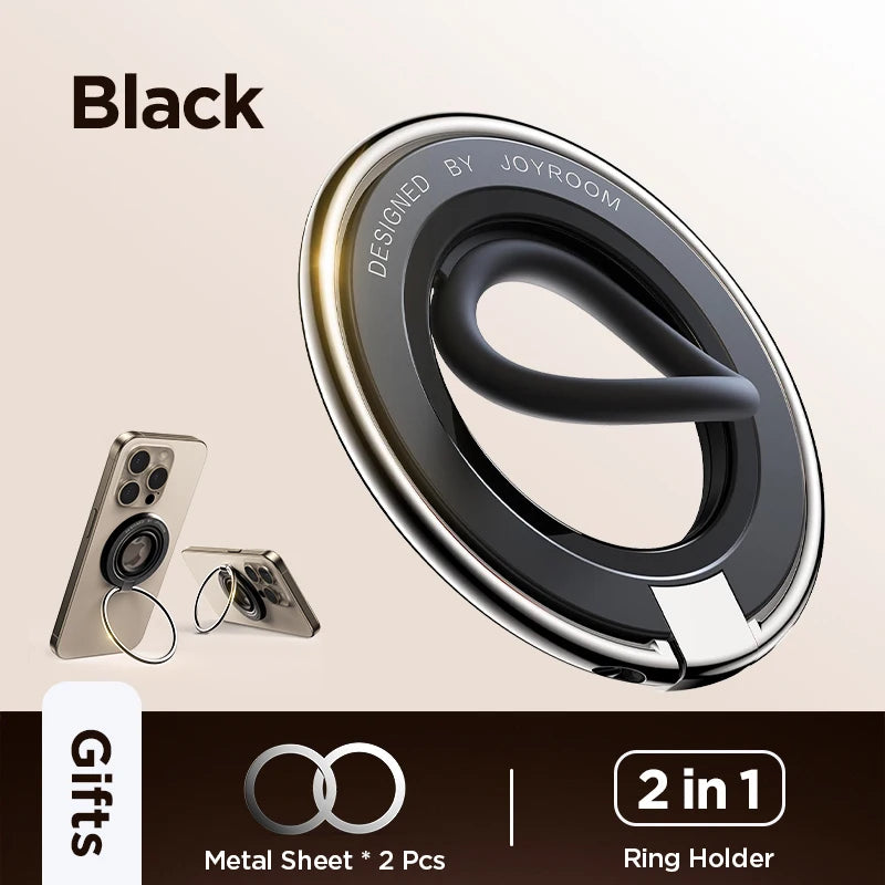 Joyroom Colorful Ring Phone Holder Magnetic Kickstand Silicone Ring Magnetic Phone Grip Holder Stand For iPhone 16 15 14 13 12