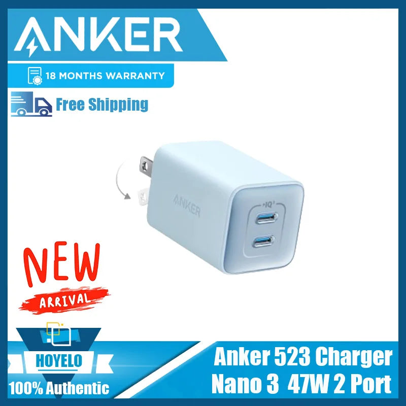 Anker USB C Charger 40W/47W 521 Charger (Nano Pro) PIQ 3.0 Durable Compact Fast Charger