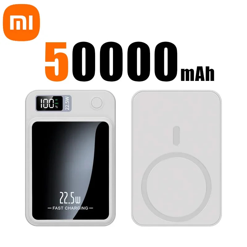 Xiaomi 100000mAh Wireless Magnetic Power Bank Super Fast Charging Ultra Capacity Digital External Battery Power Bank For Iphone