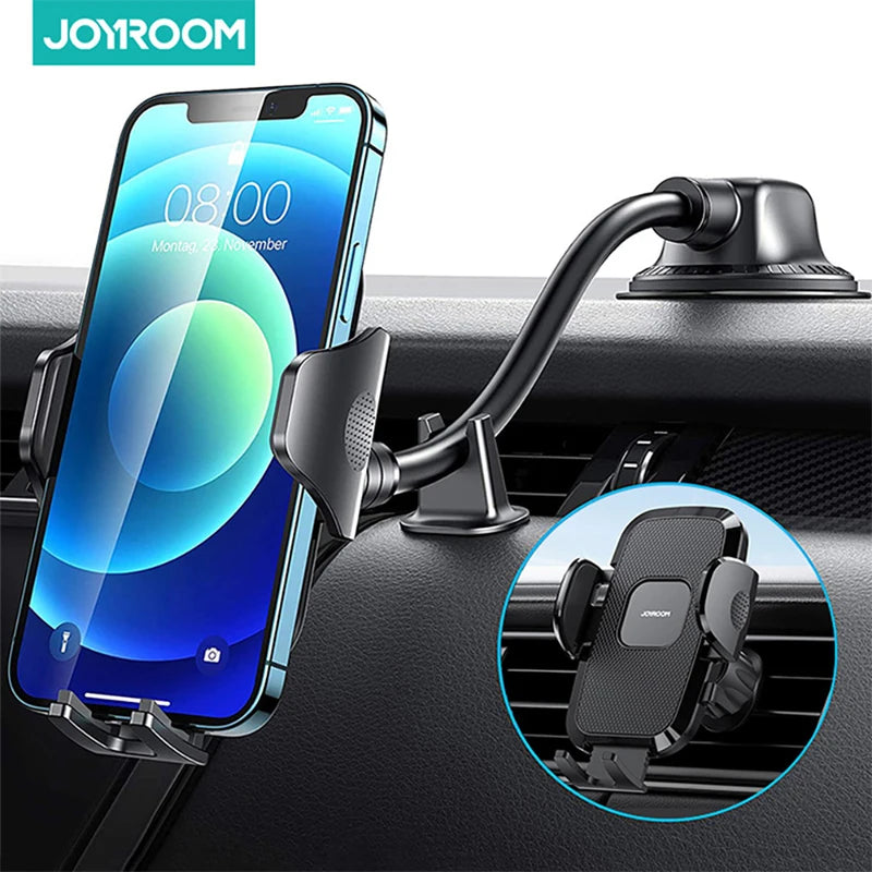 Joyroom Car Phone Holder Mount 360° Widest View Universal Handsfree Air Vent Phone Mount Flexible Long Arm For iPhone Huawei