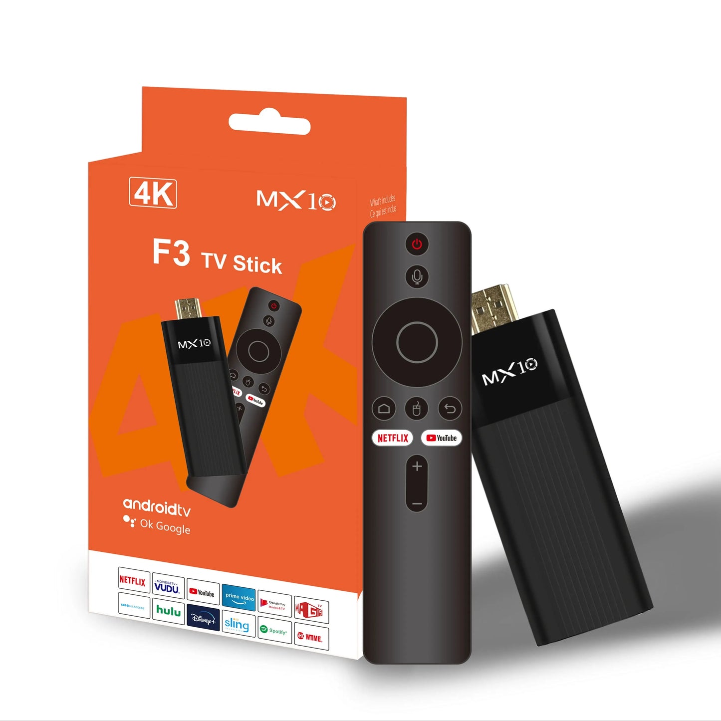 Factory Directly MX10-F3 TV Stick 4K Android 11 Allwinner H313 2.4G&5G Wifi 2GB 16GB tv box fire tv stick 4k